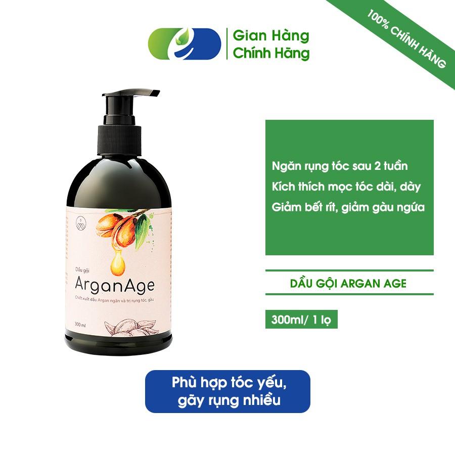 Dầu gội thảo dược ArganAge làm sạch gàu, ngăn rụng tóc, nấm ngứa, kích thích tóc mọc NHANH KHOẺ 300 ML