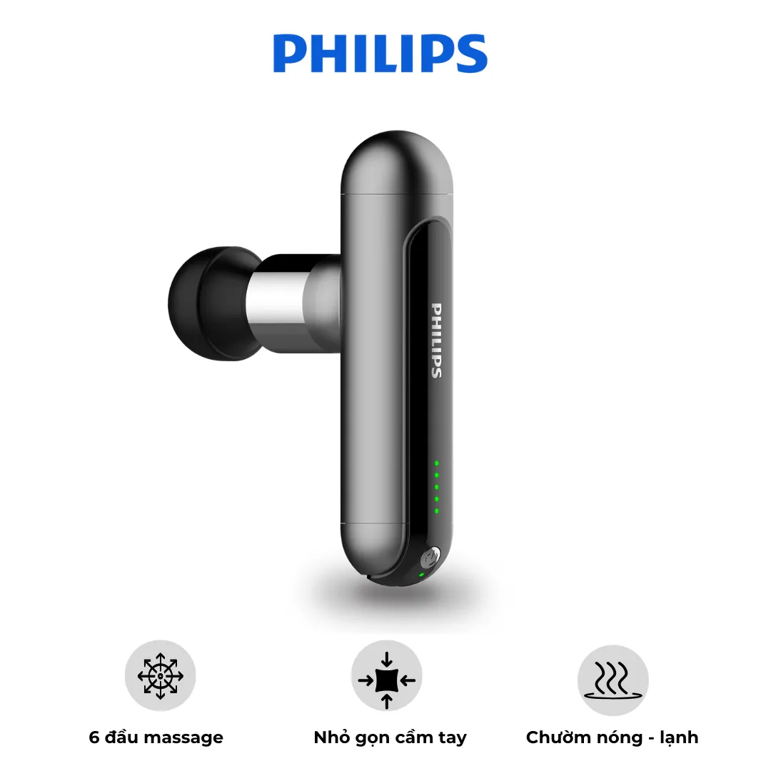Súng massage fascial gun Philips PPM7303 - Hàng Chính Hãng