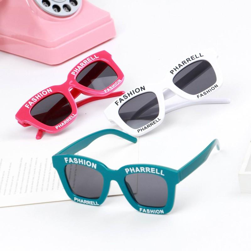 Kính unisex bé trai bé gái gọng phối chữ nhiều màu PK0026B