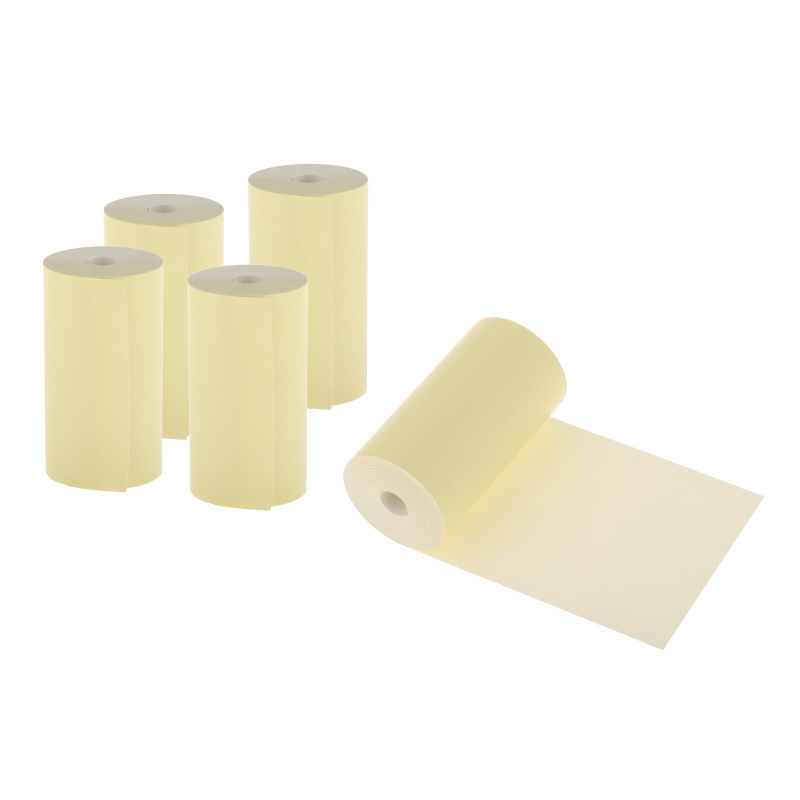 5pcs Printing Paper Roll Thermal Portable + Thermal Printer Memo Printing
