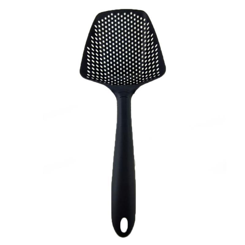 1pc Kitchen Nylon Soup Spoon Ladle Anti-scald Skimmer Kitchen Gadgets Strainer Fry Food Mesh Portable Filter Home Kitchen Tools