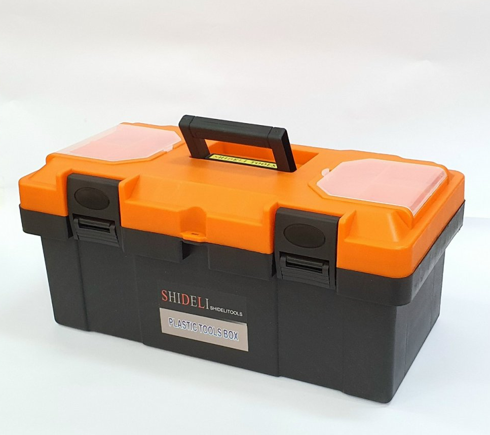 Hộp Đựng Dụng Cụ, Đồ Nghề SHIDELI 44 - Thân Hộp Nhựa ABS Siêu Nhẹ, Siêu Chịu Lực, Siêu Dày - Khóa Nhựa, Bảo Vệ Tốt - 44 x 24 x 20cm.