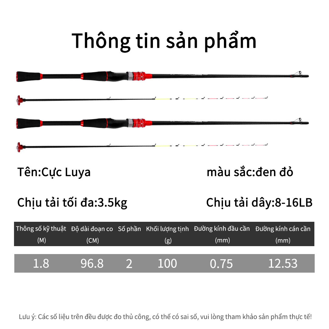 OneTwoFit Cần câu1,8m Cần câu xoay bằng sợi thủy tinh Đáy câu có thể được lưu trữ fishing rod OT042701