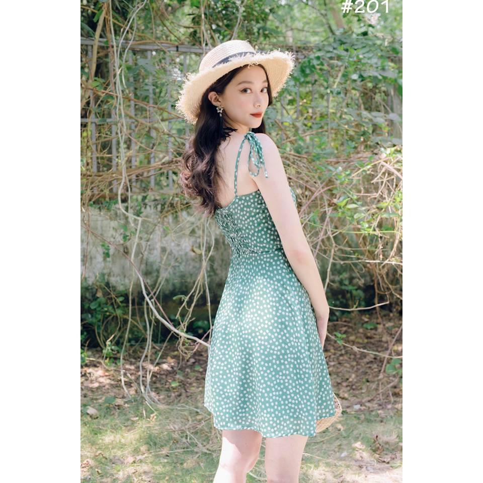 Đầm hoa nhí 2 dây siêu xinh