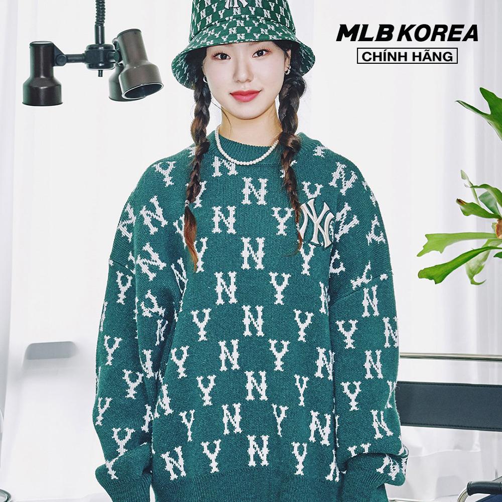 MLB - Áo sweater phom suông tay dài Classic Monogram Overfit 3AKPM0126-50GND