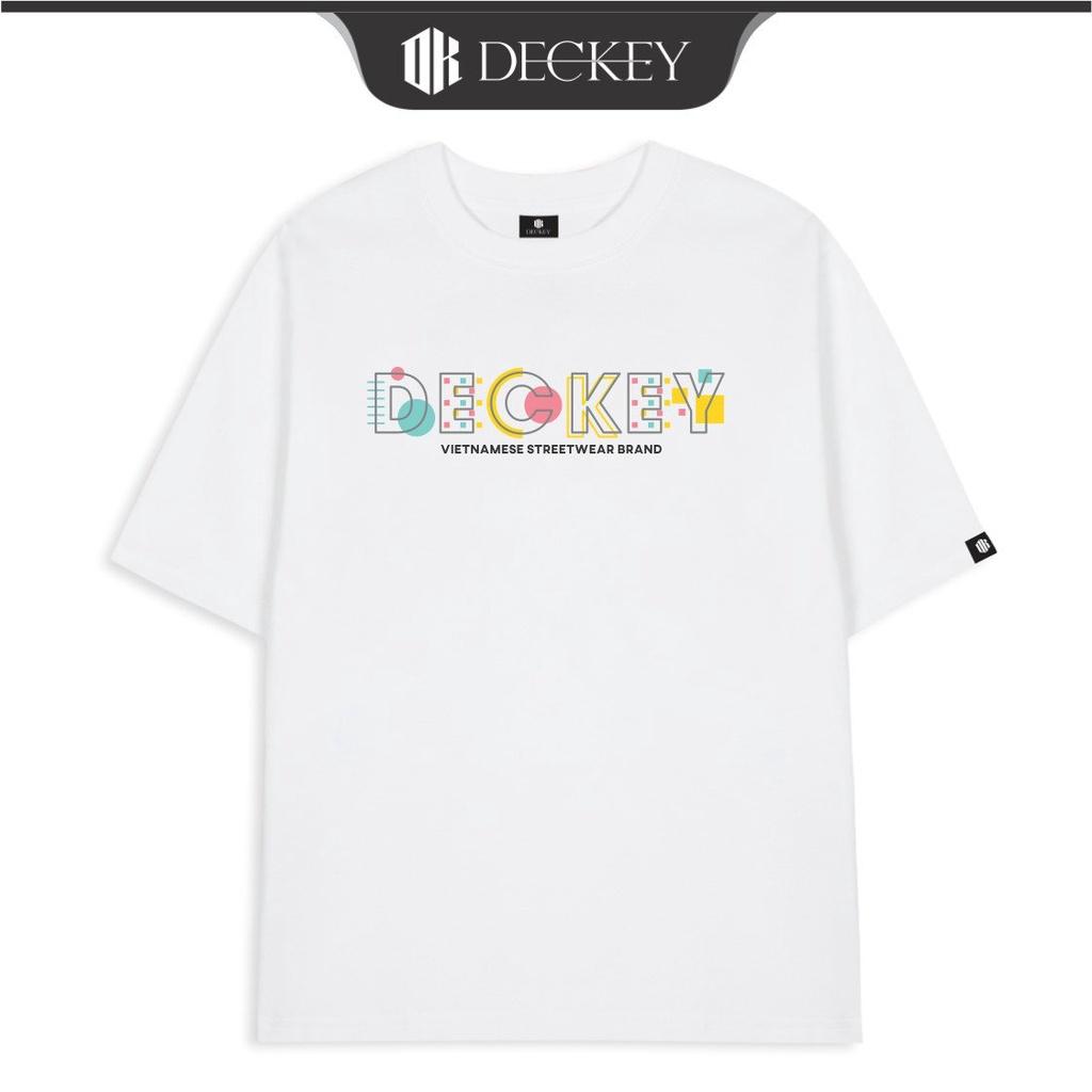 Áo Thun Cotton Unisex Nam Nữ Form Rộng DECKEY BLOCK LETTERS