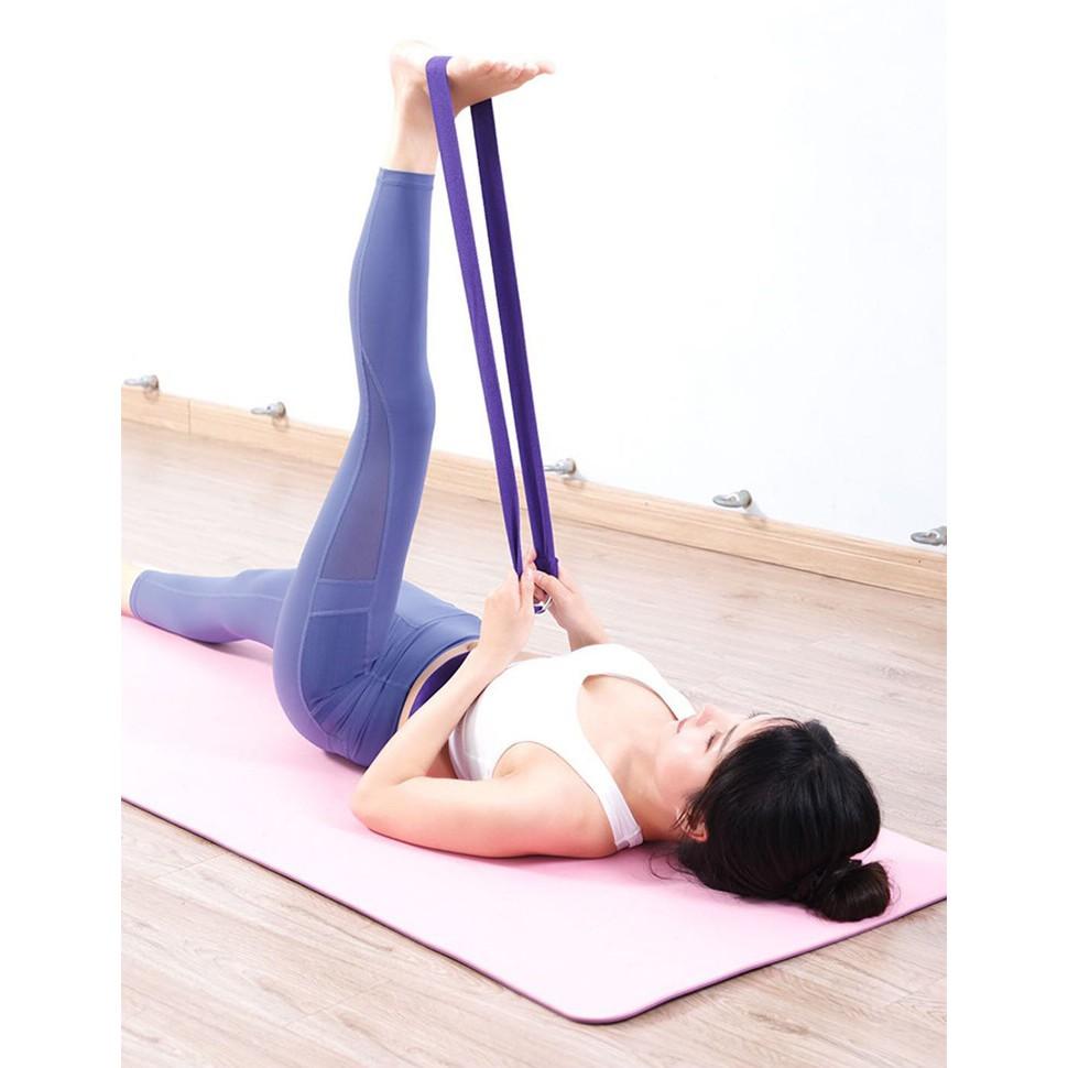 Dây tập yoga cotton dài 1,8m POPO YGT11 đa năng tập cơ tay, chân, lưng