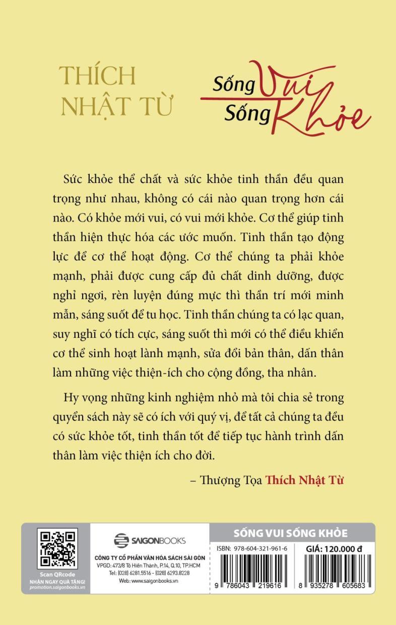 Sống Vui Sống Khỏe (Tái Bản)