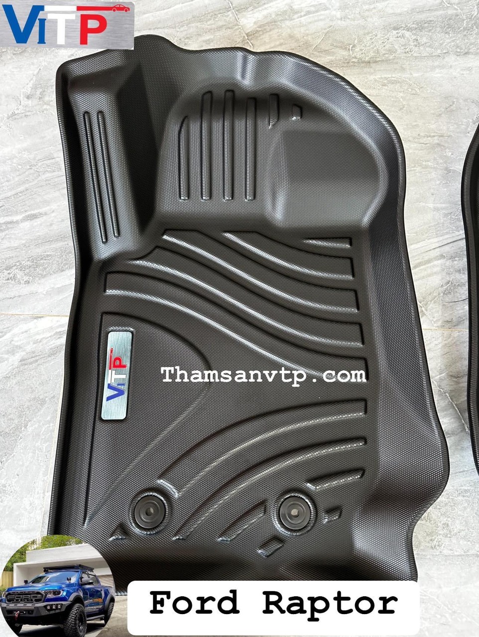 Thảm Sàn ViTP Ford Raptor Nhựa Cao Cấp