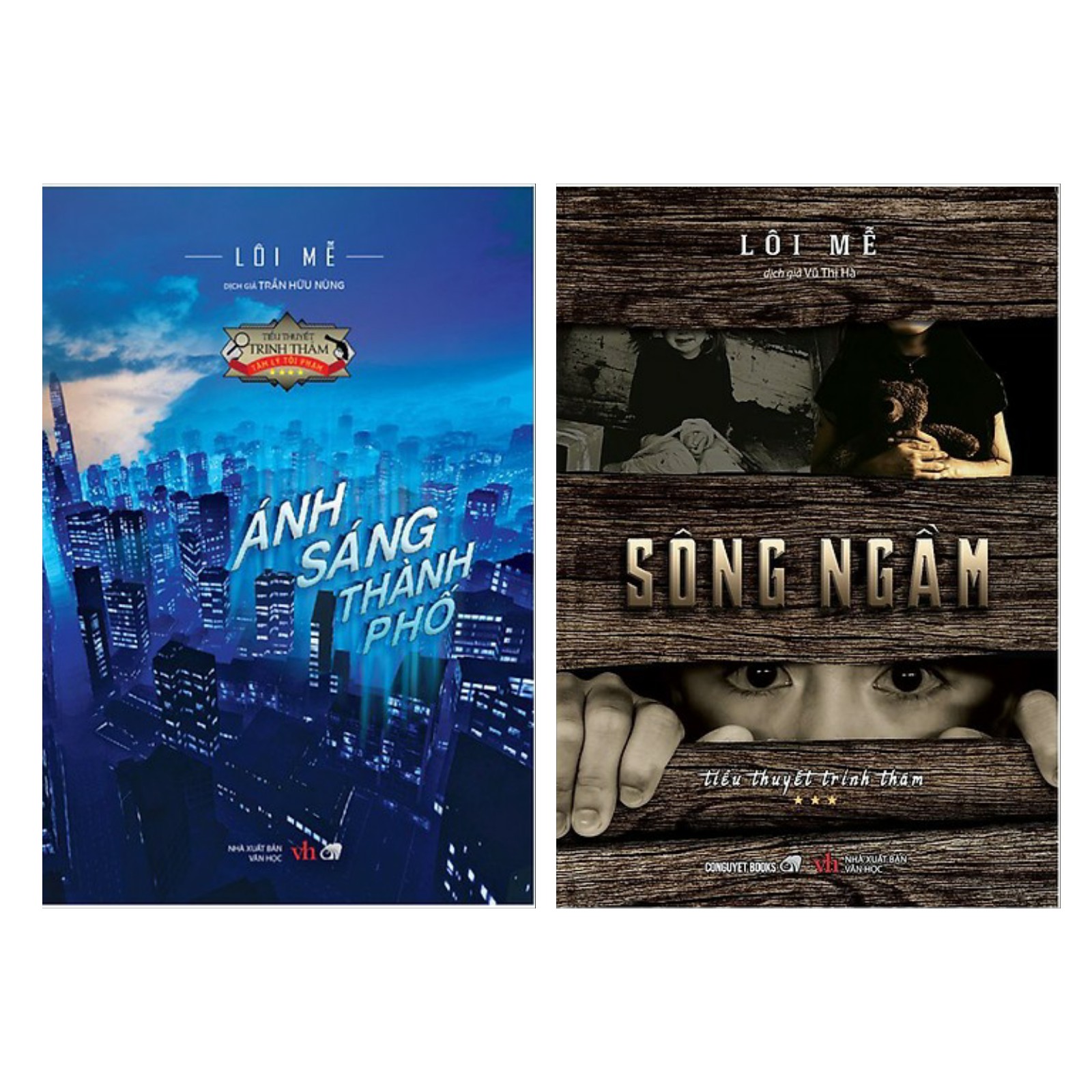 Combo 2 Cuốn Truyện Trinh Thám Cực Hay Của Tác Giả Lôi Mễ: Ánh Sáng Thành Phố + Sông Ngầm - Tặng Kèm Bookmark Happy Life