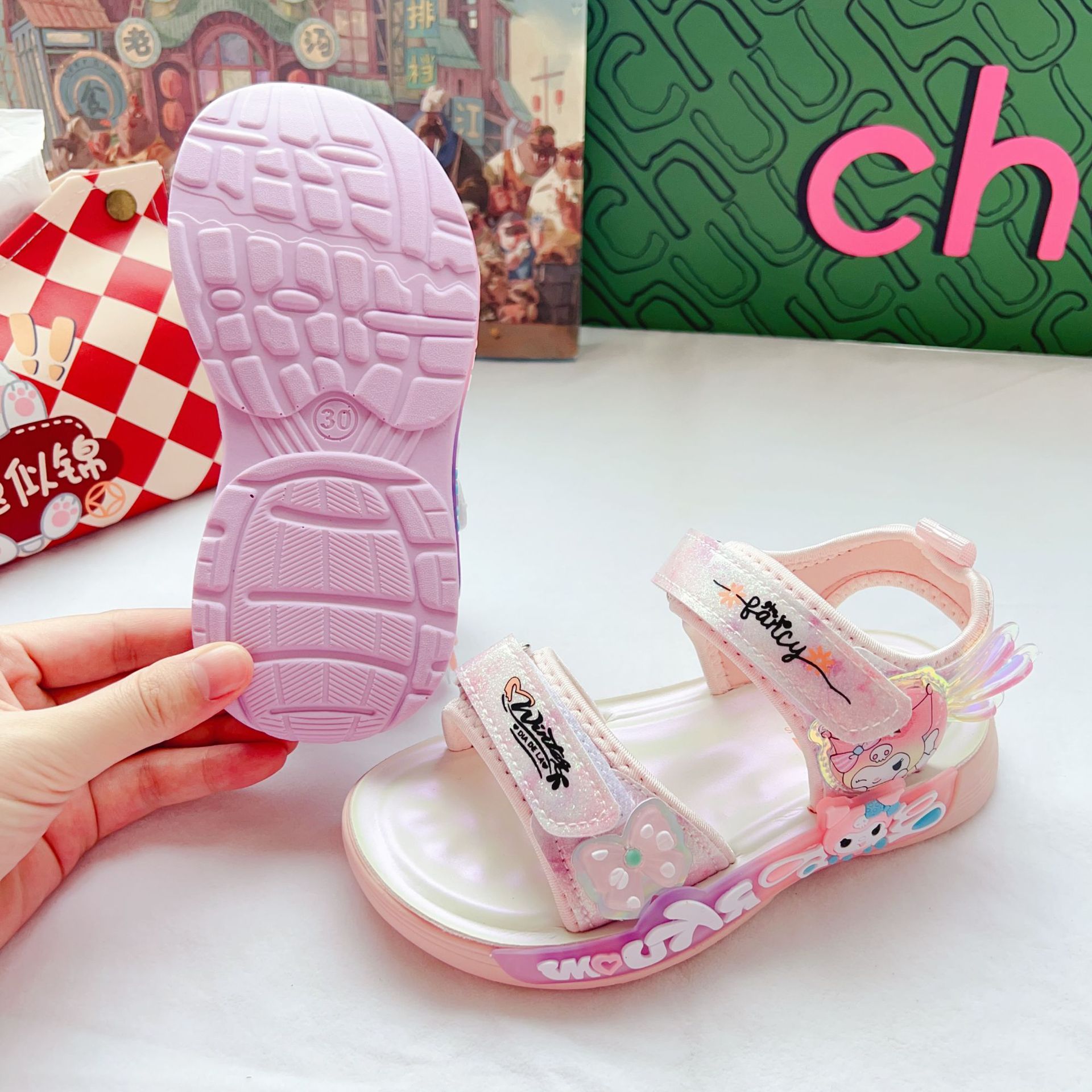 Giày Sandal quai hậu cho bé gái, thể thao siêu nhẹ, chống trơn trượt – GSD9094