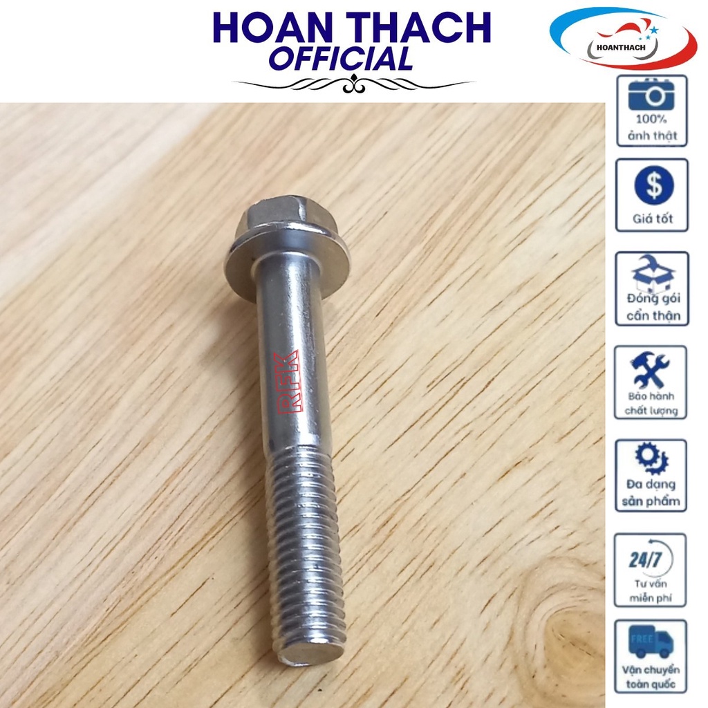 Bu lông 8L50 bát giữ Pô tay ga honda, chính hãng HOANTHACH 958010805002