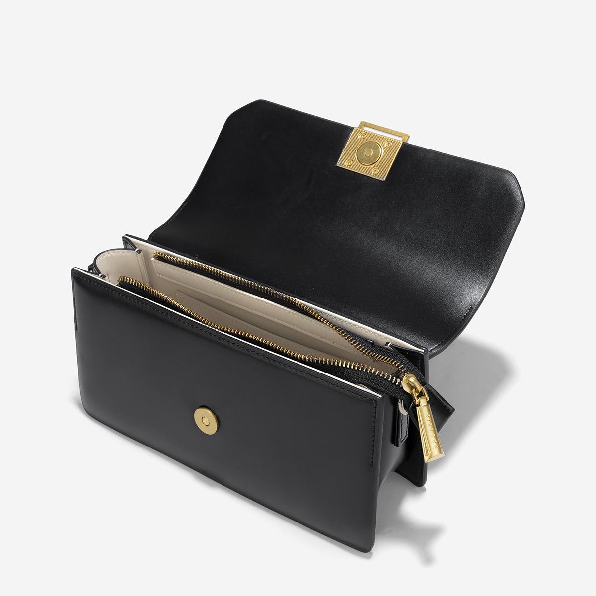 Vascara Túi Leather Phối Khóa Kim Loại - SHO 0246