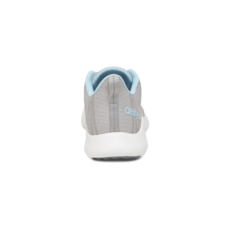 Giày sức khoẻ nữ Aetrex Emery Grey - Giày thể thao cột dây ôm lòng bàn chân, giảm đau