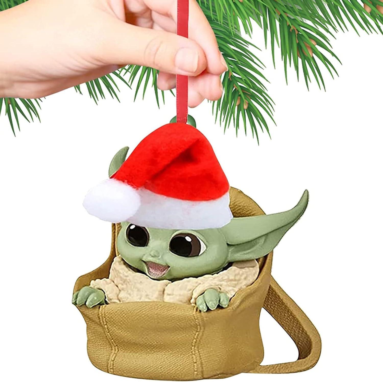 Mặt dây búp bê hoạt hình đáng yêu, treo trang trí giáng sinh