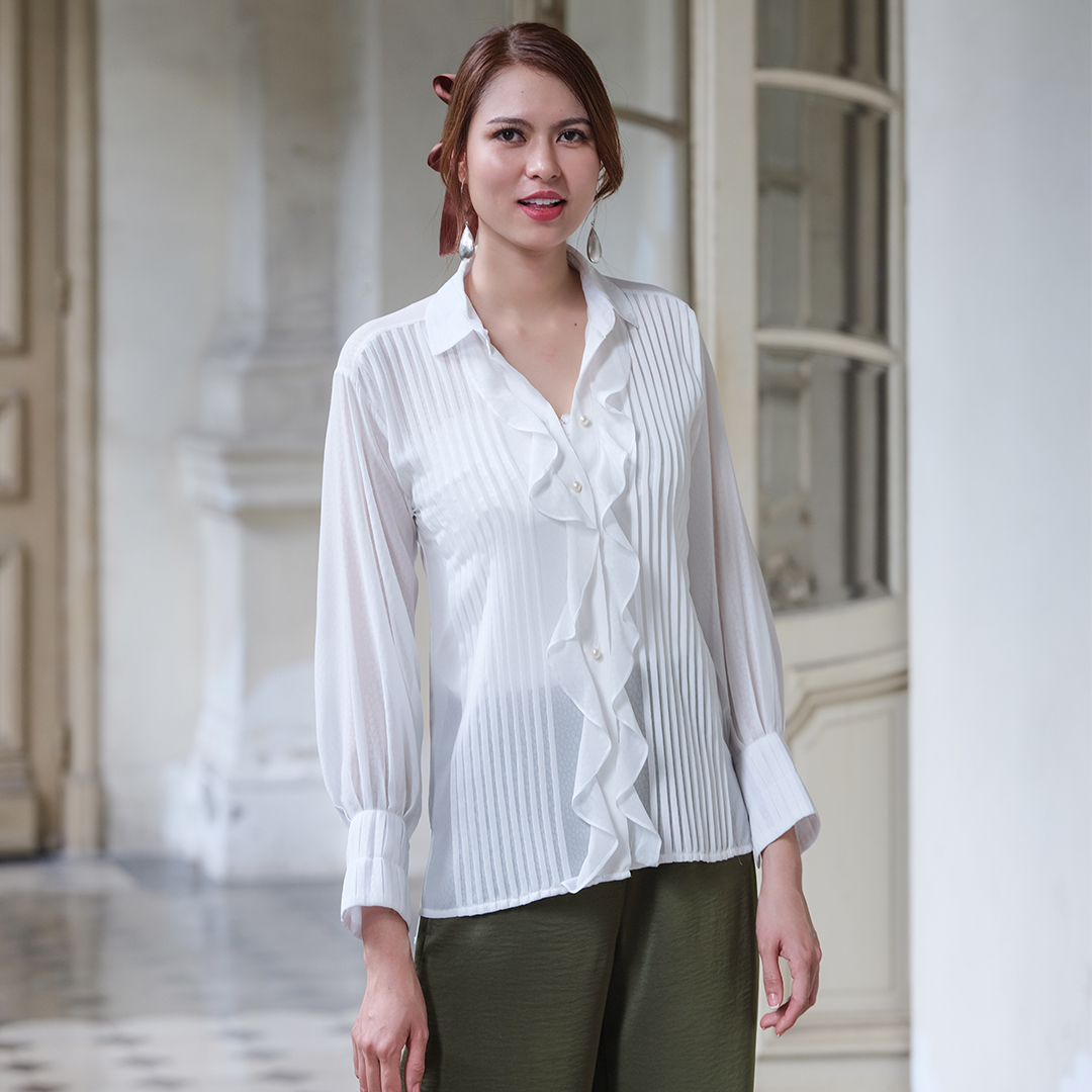 Áo Sơ Mi Áo Kiểu Nữ Đẹp Thời trang thiết kế Hity TOP119