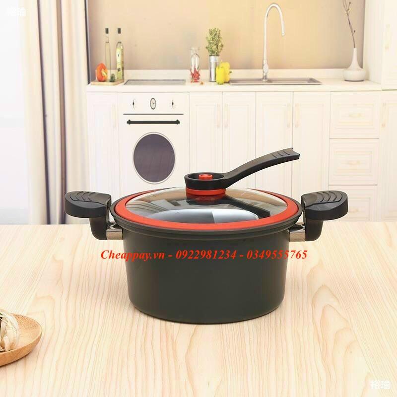 Nồi hầm công nghệ áp suất dung tích 3,5lit đường kính nồi 22cm
