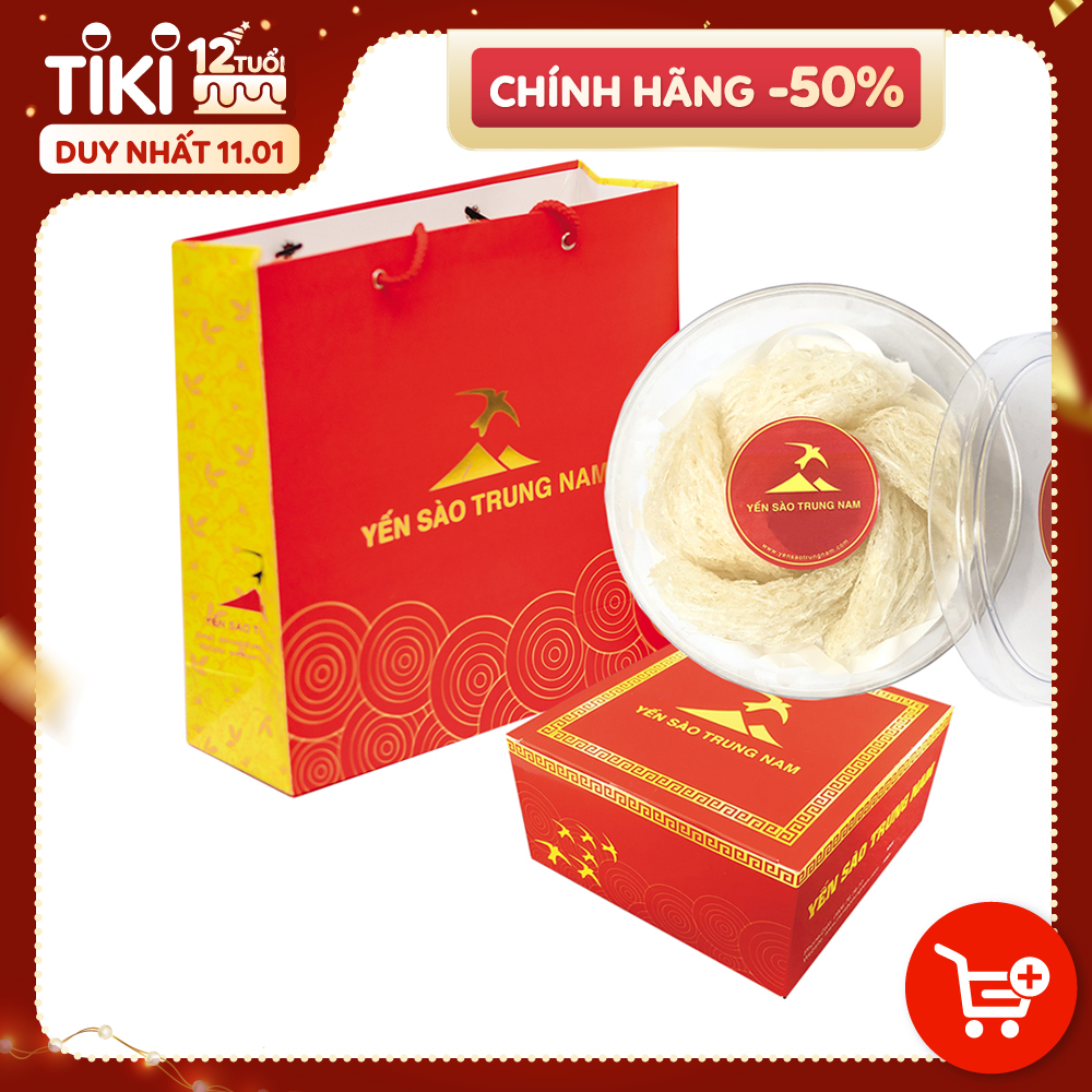 Tổ Yến Sào Tinh Chế (5 Tổ/40g/Hộp) (Tổ Yến làm sạch/Tổ Yến Sạch chế biến từ Tổ Yến Thô /Tổ Yến còn lông) Yến Sào Trung Nam