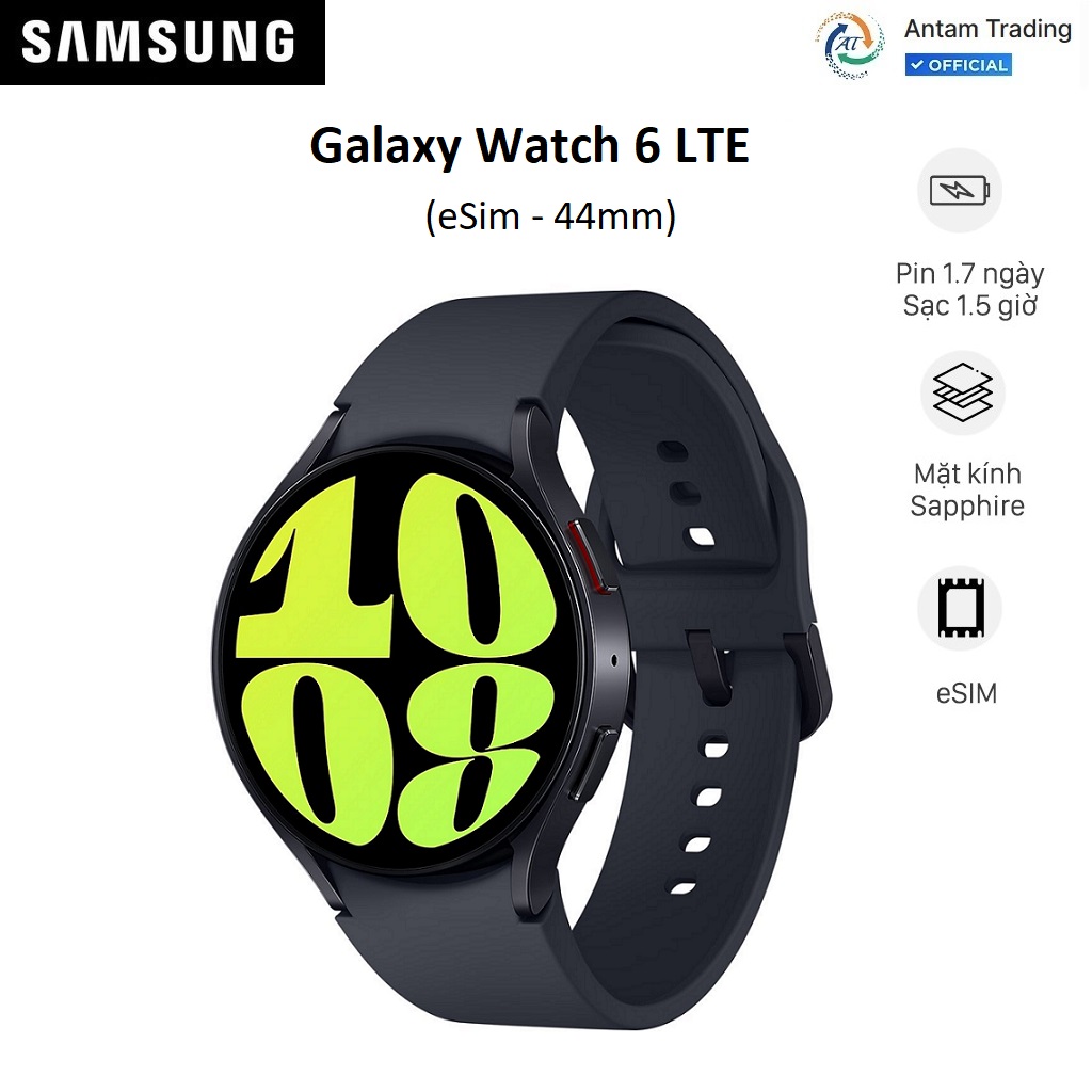 Đồng hồ thông minh Samsung Galaxy Watch 6 LTE (44mm) R945 - Hàng Chính Hãng