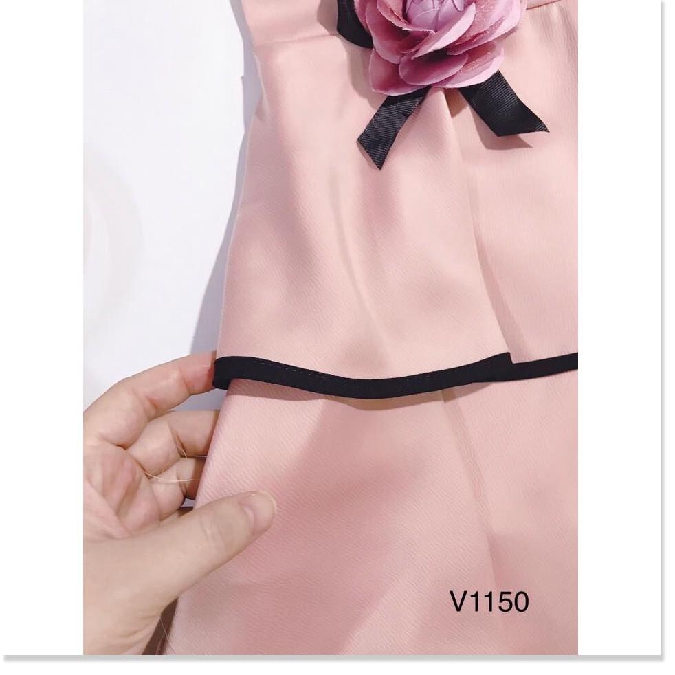 Đầm xòe 4 tầng đính bông - hàng thiết kế