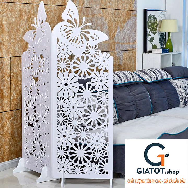 Vách bình phong họa tiết hình cánh bướm GTS969 (không bán 1 tấm)