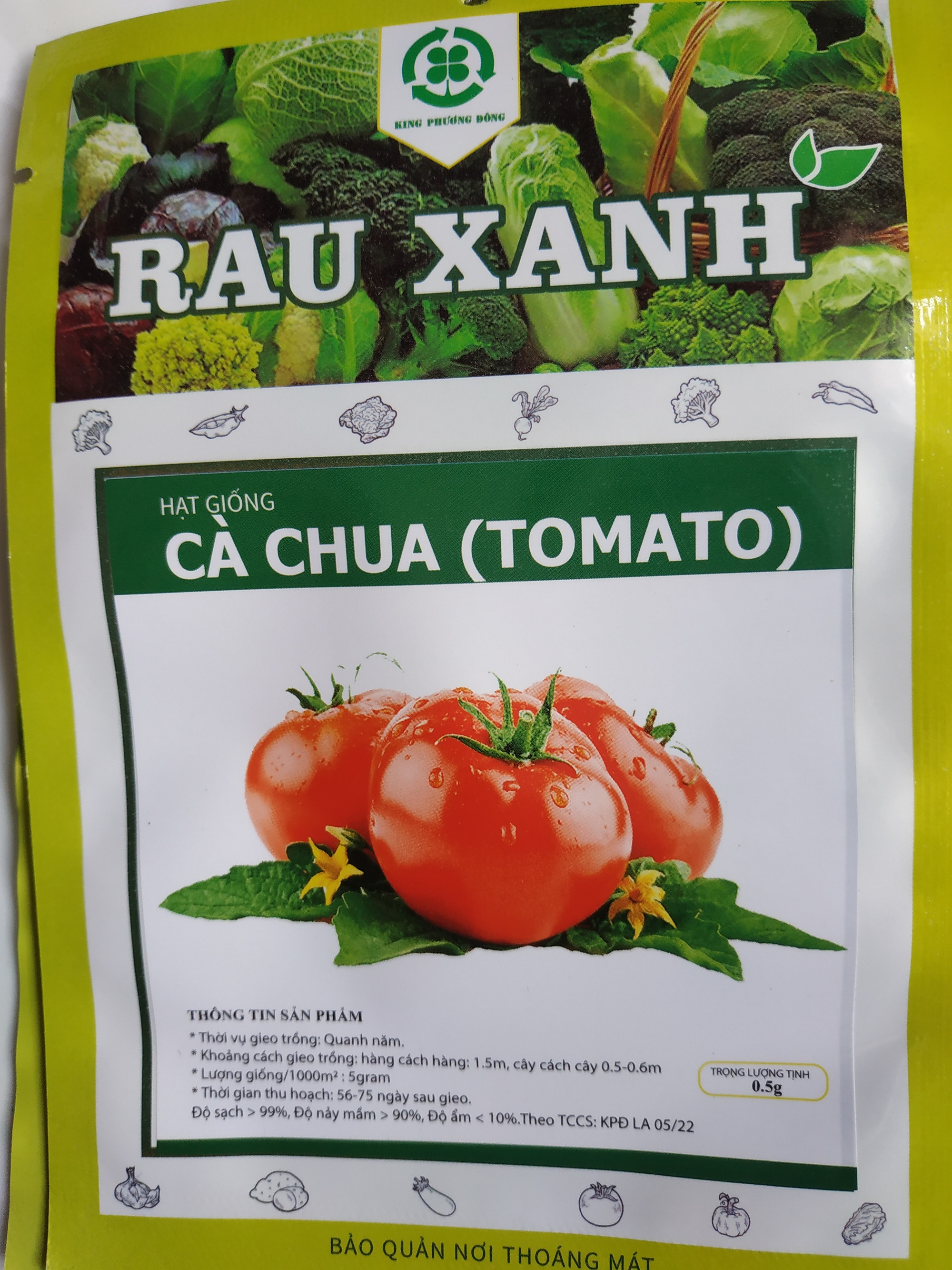Hạt giống CÀ CHUA  - gói 0.5 gram