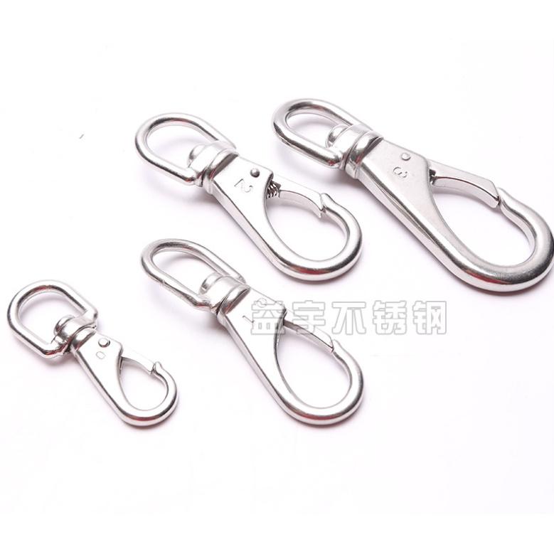 Móc khóa bằng inox 304,móc khóa thép không rỉ dắt chó chắc chắn