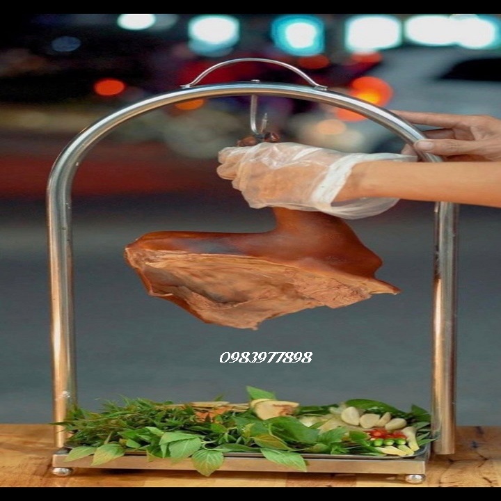 KHUNG TREO ĐÙI DÊ,THỊT NƯỚNG,SƯỜN NƯỚNG TẠI BÀN DẠNG ỐNG TRÒN.