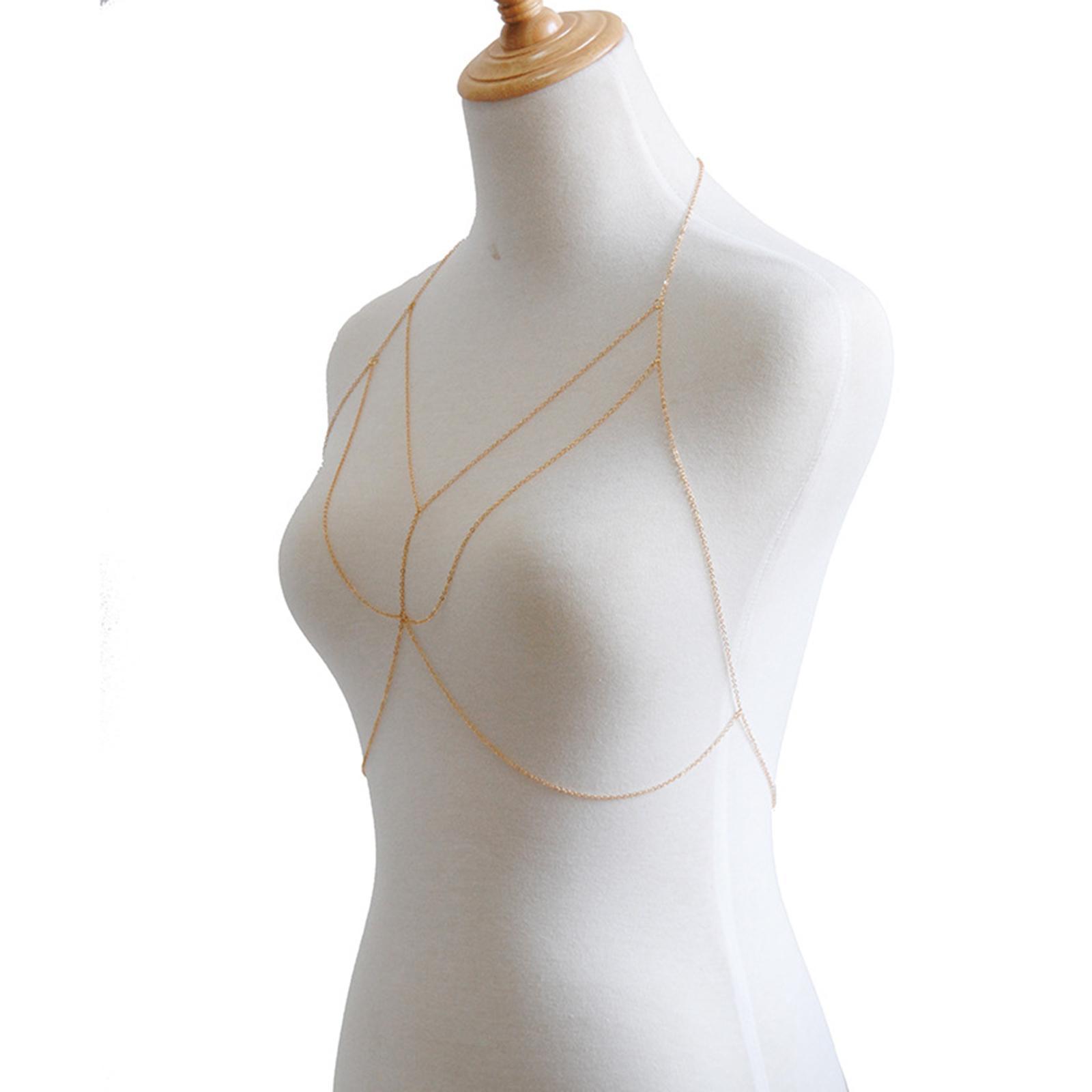 Crystal Bikini Bra Body Chain Popular Multi-Layer Jewelry Chains for Wedding Girls