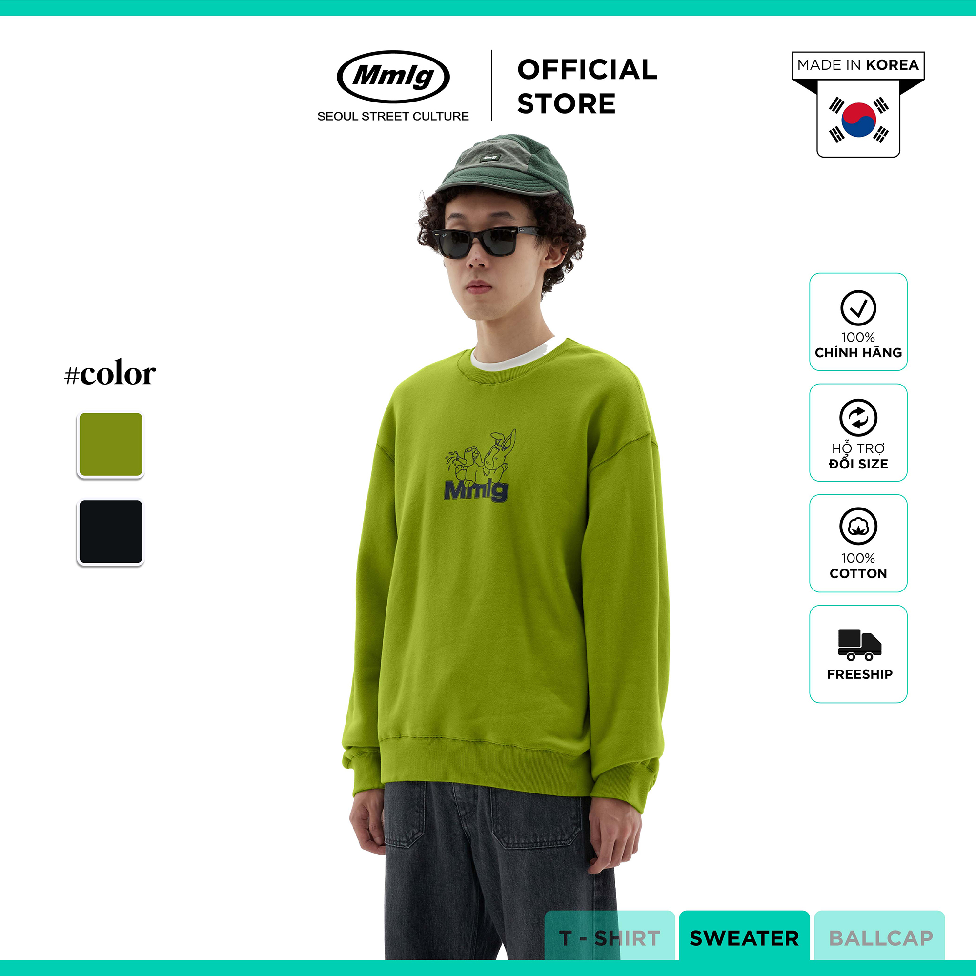 Áo tay dài Mmlg Gardening Sweat - Áo Hoodie Sweater cho nam, nữ, unisex - MMLGS017