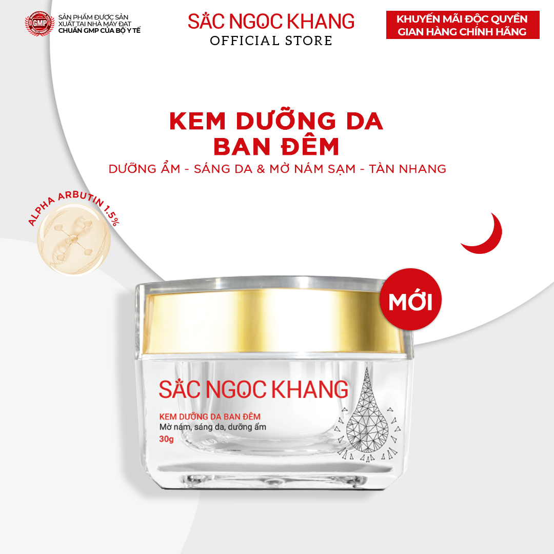 Kem dưỡng ban đêm Sắc Ngọc Khang dưỡng sáng và mờ thâm nám 30g