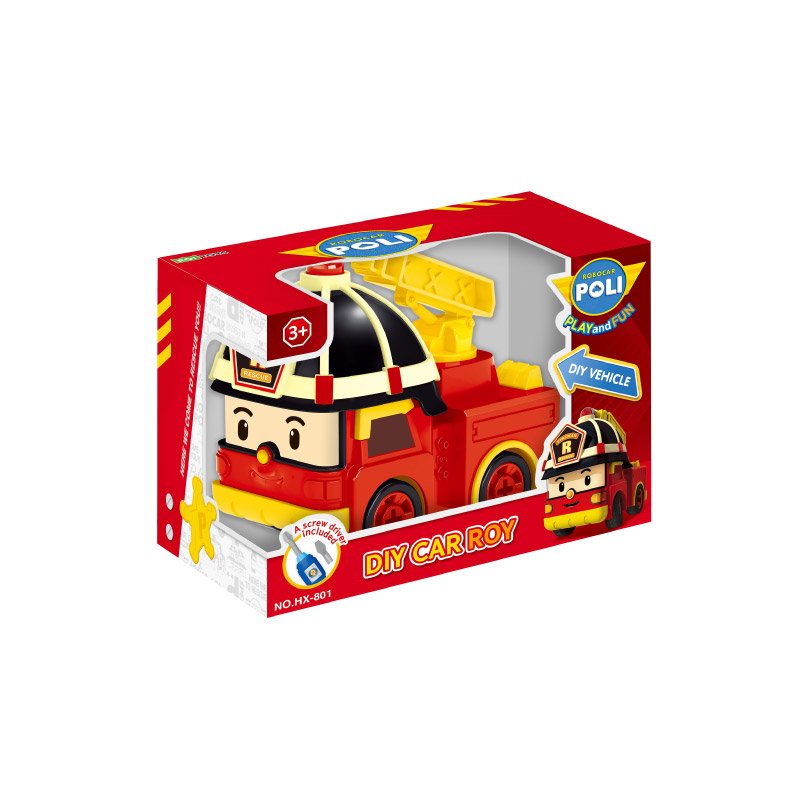 Đồ Chơi ROBOCAR POLI Lắp Ráp Xe Cứu Hỏa Roy 3750CHX801