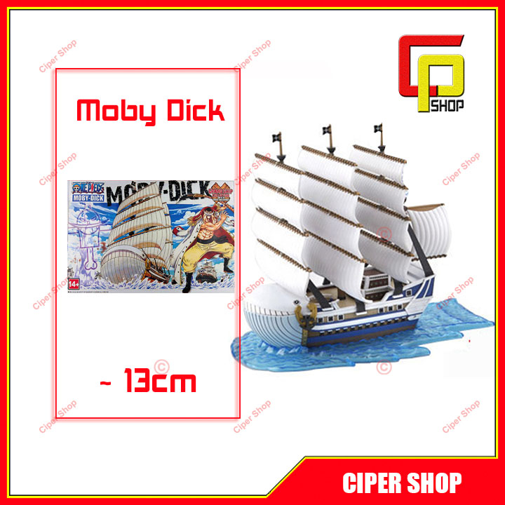 Mô hình thuyền Râu Trắng Bố Già White Beard one piece - Tàu râu trắng Moby Dick