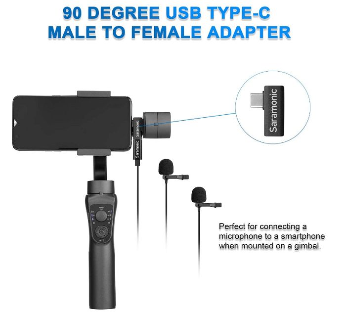 Micro thu âm cài áo Saramonic LavMicro U3C Type-C hàng chính hãng.