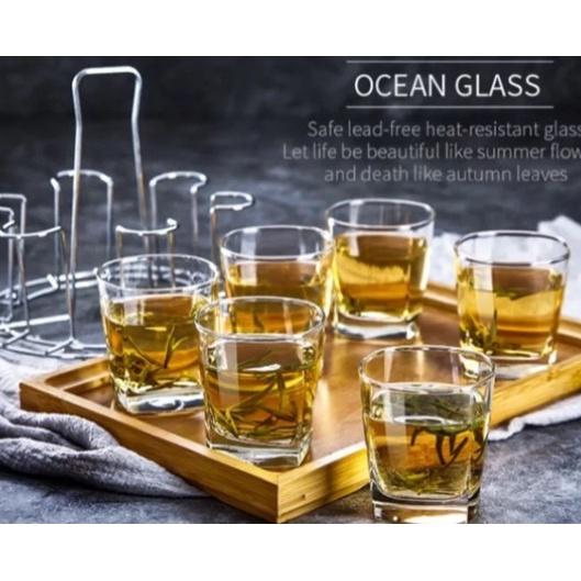 Bộ 6 Cốc thủy tinh Ocean Plaza Rock Cỡ To OCEAN - B11010 – 295ml