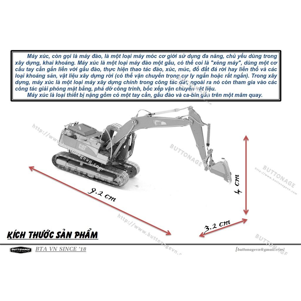 Mô Hình Lắp Ráp 3d Xe Đào Bánh Xích