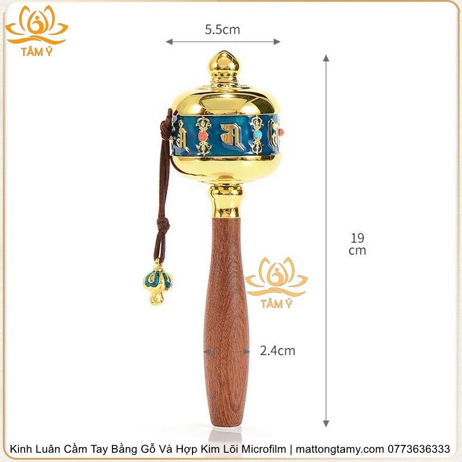 |Mẫu mới| Kinh Luân Cầm Tay Bằng Hợp Kim Cao Cấp và Gỗ Quý