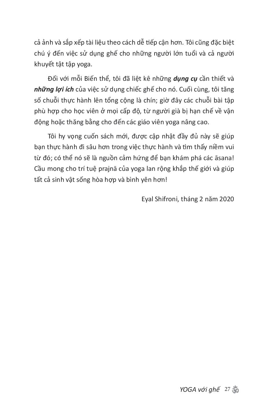 YOGA VỚI GHẾ - Bản đầy đủ - Hướng dẫn thực hành toàn diện Iyengar Yoga với Ghế