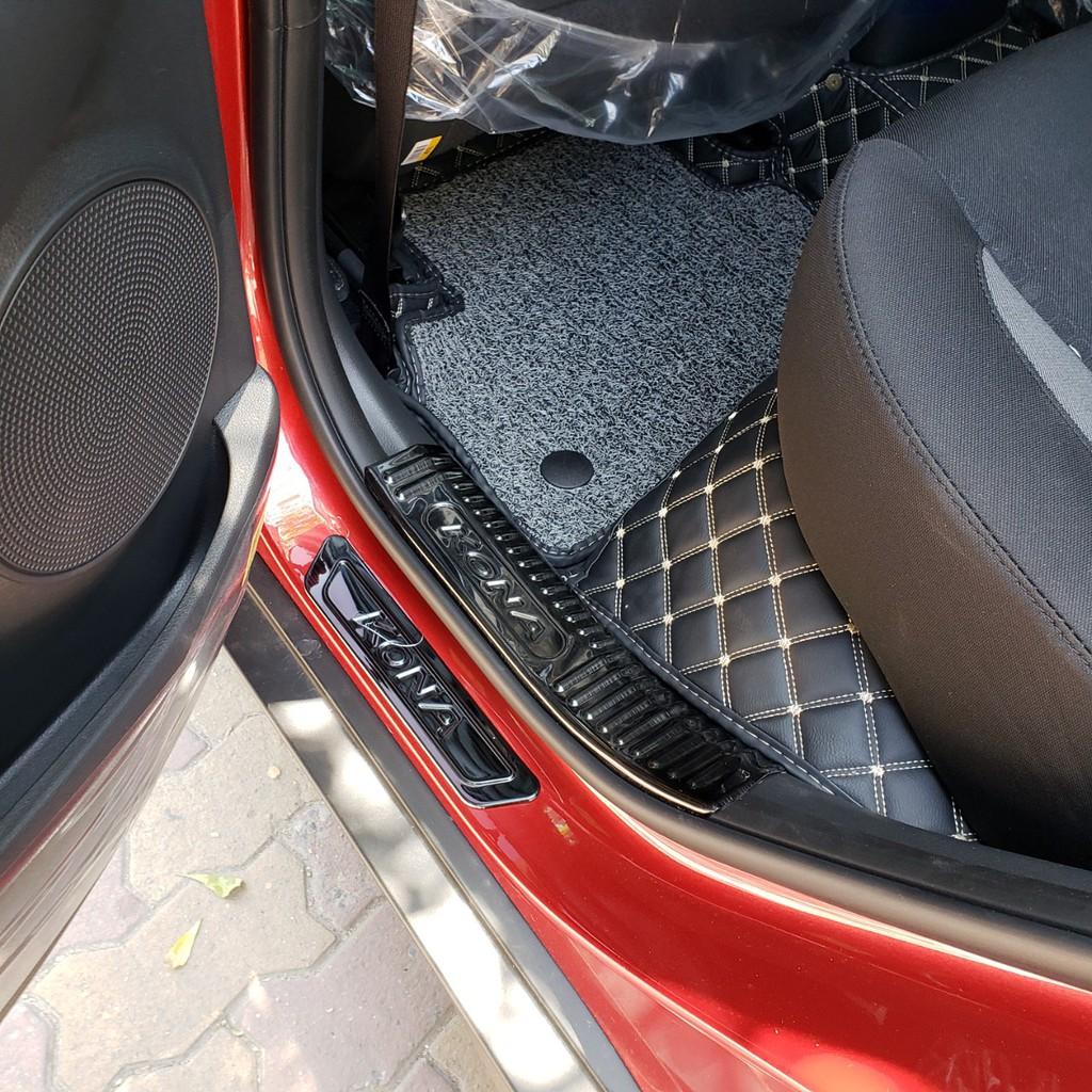 Bộ Ốp bậc cửa, Nẹp bước chân Hyundai Kona - Mẫu Titan
