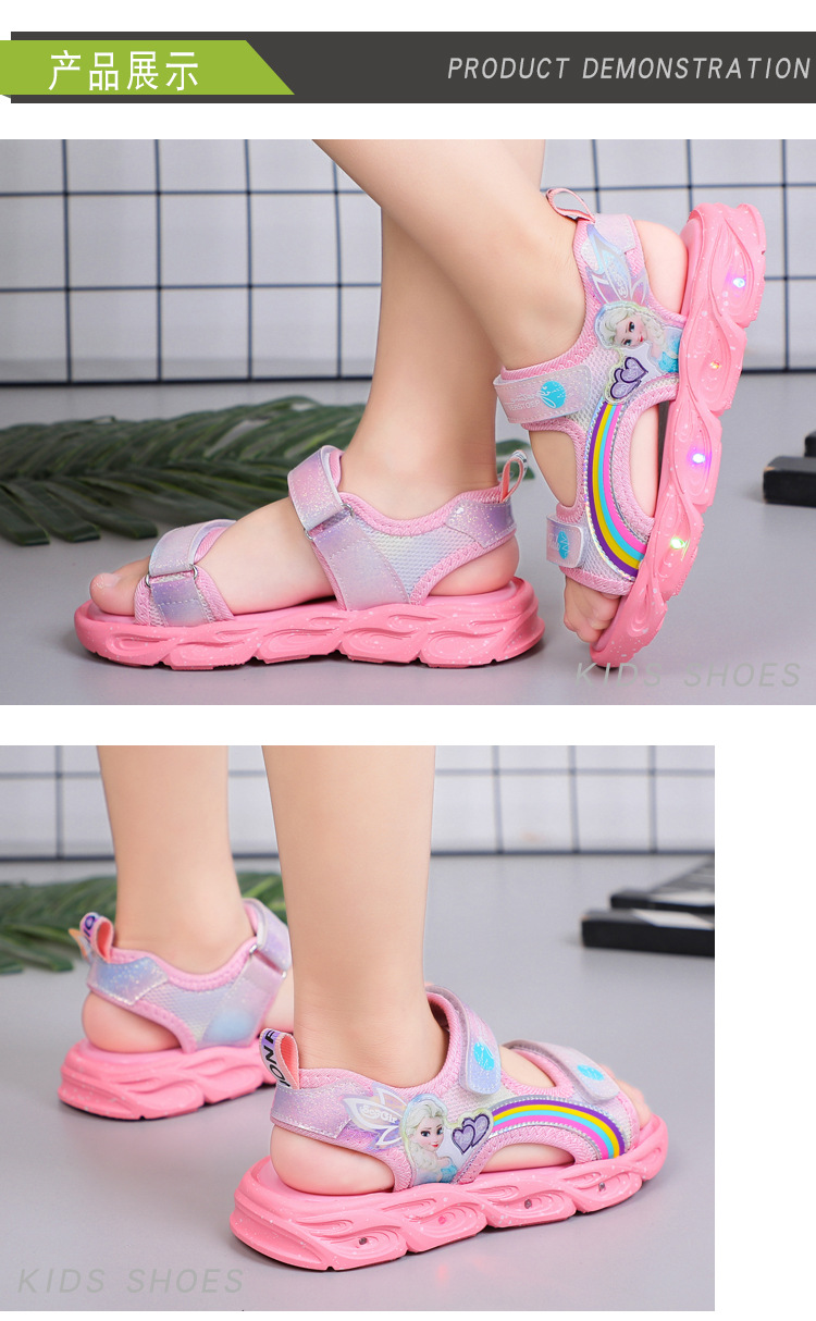 Giày Sandal quai hậu có đèn cho bé, giày thể thao siêu nhẹ, êm nhẹ chống trơn  – GSD9149