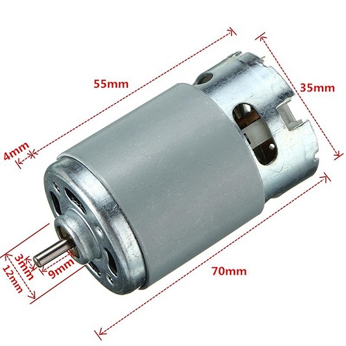 ĐỘNG CƠ MÁY KHOAN PIN SIÊU KHỎE GRS550-25V 12 RĂNG