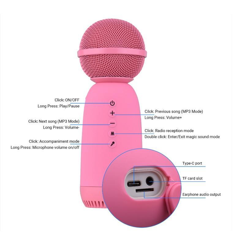 Micro không dây cầm tay kết nối Bluetooth tương thích với điện thoại và máy tính bảng