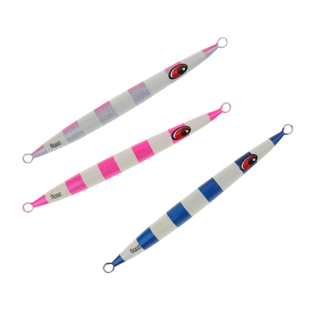 200g 19.8cm Metal Fishing Lure Vertical Jigging Bait Hard Heavy Weight Bait Crankbait for Casting