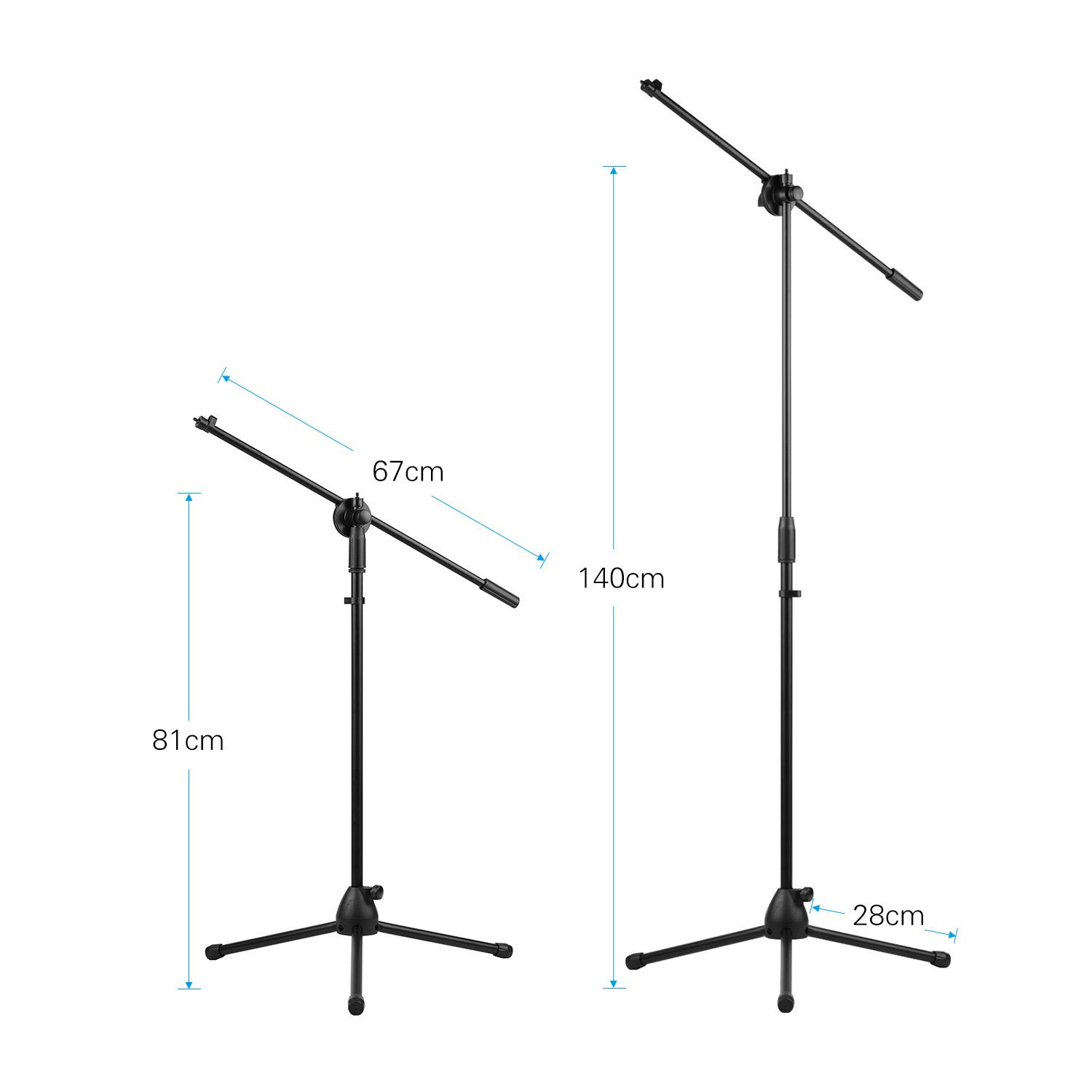 Giá đỡ kẹp micrô có thể điều chỉnh 140cm / 4,6ft hợp kim nhôm bền