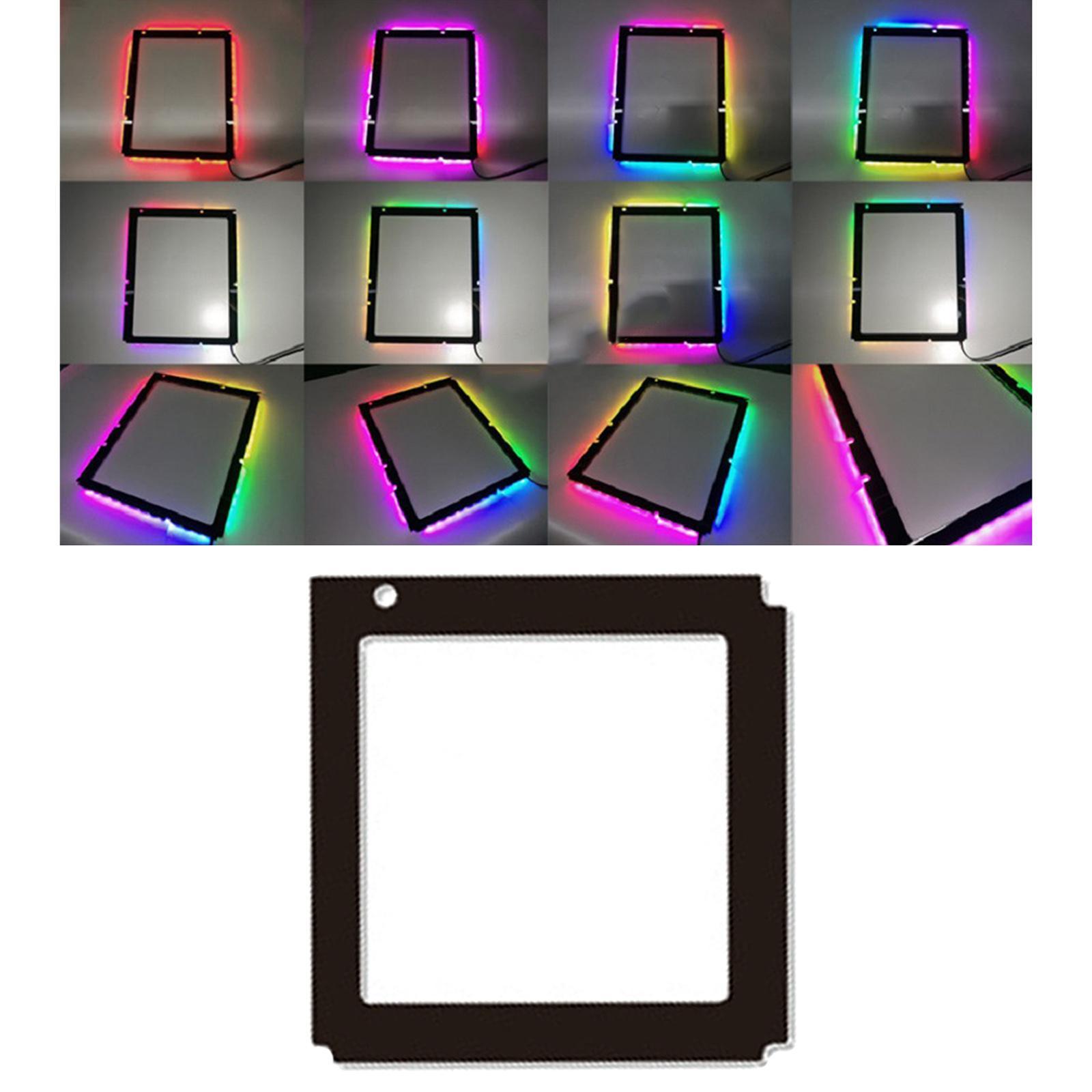 2x ATX RGB Backplate 5V 3 Pin Light-Emitting ARGB Sync Back Light for ATX Mainboard Backplane Gaming Motherboard Computer RGB Back Light