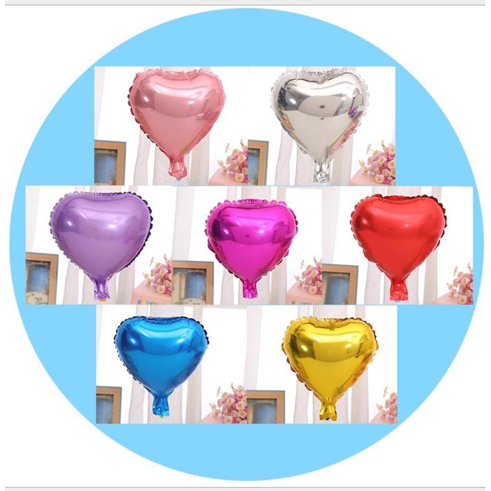 Bóng kiếng nhôm hình trái tim 45cm