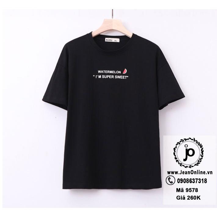 Áo thun họa tiết trái cây bigsize nữ
