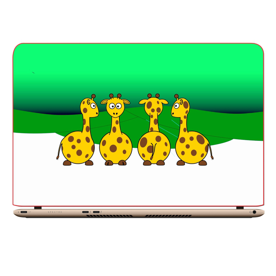 Miếng Dán Decal Laptop Animal Cartoon DCLTDV 348