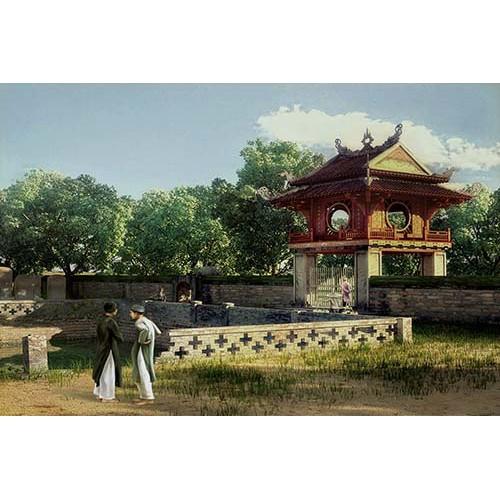 Tranh phong cảnh Hà Nội xưa - HNX051
