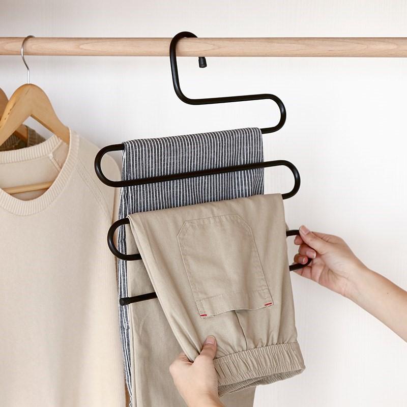 Móc treo quần áo 5 tầng kim loại - Móc quần áo siêu bền chịu lực 5kg
